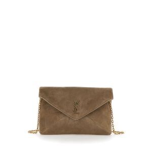 Saint Laurent Women Ysl Pw Mbag Suede Satin Calf